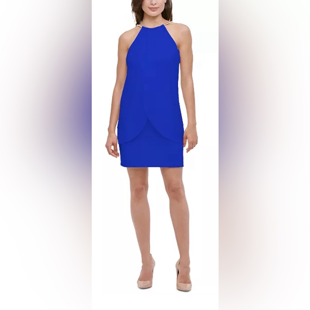 Elegant Snake Chain Halter Dress (2) NWT SIZES 4 & 6